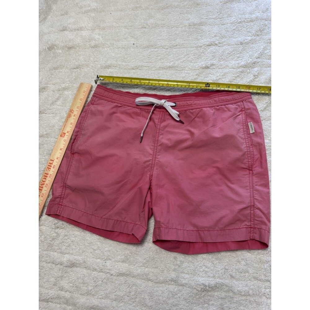 Onia Charles 5” Men’s Swim Shorts Size Small Pink Drawstring Swim Trunks